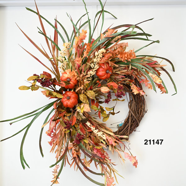 The Holiday Aisle® Wreaths Faux 24'' Wreath & Reviews Wayfair